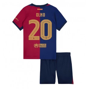 Billiga Barcelona Dani Olmo #20 Hemmatröja Barn 2024-25 Kortärmad (+ Korta byxor)